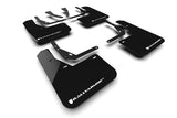 Rally Armor 2024 Hyundai Kona EV Black UR Mud Flap - White Logo MF113-UR-BLK-WH