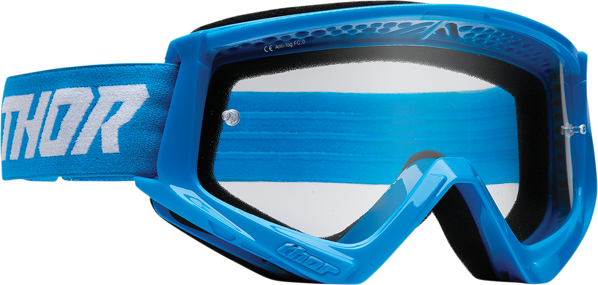 THOR Combat Goggles - Racer - Blue/White 2601-2708