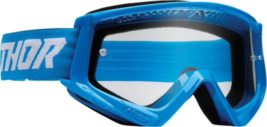 THOR Combat Goggles - Racer - Blue/White 2601-2708