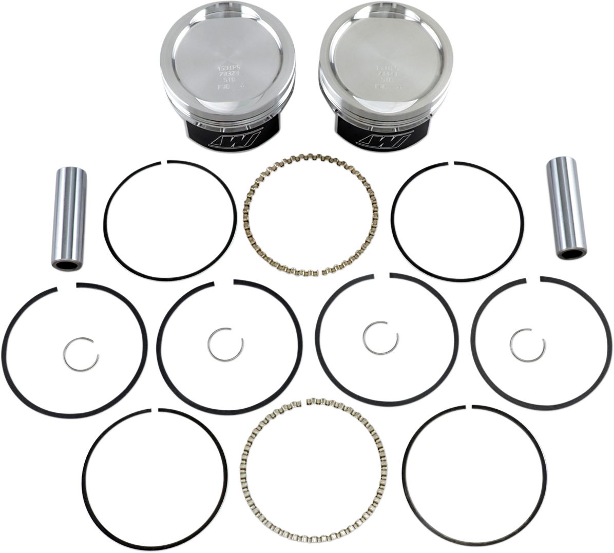 WISECO Piston Kit - Standard - 883/1200 08 & LATER REQ 1200CC CYL High-Performance K1723