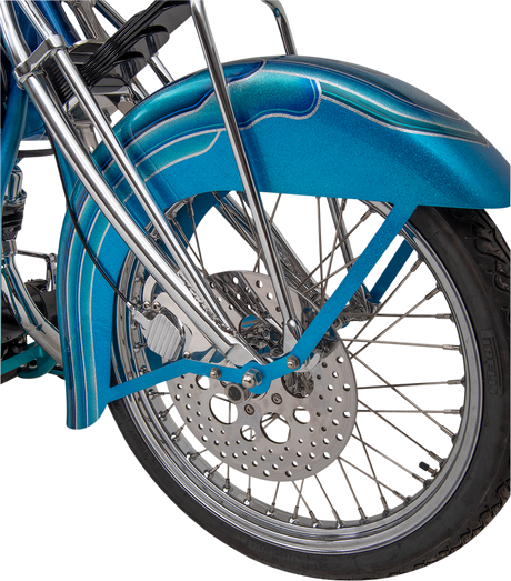 DRAG SPECIALTIES Drilled Brake Rotor - Front - 11.5" - Harley-Davidson 060176ASP-BC648