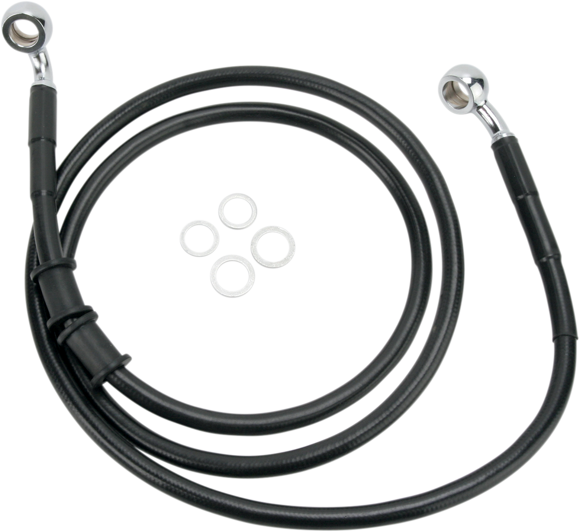 DRAG SPECIALTIES Línea de freno - Delantero (superior) - Negro 660335BLK