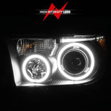 ANZO 2007-2013 Toyota Tundra Projector Headlights w/ Halo Black (CCFL) 111174