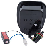 ANZO 1976-1985 Jeep Wrangler LED 2 Lens - Red/Clear, Chrome 861082