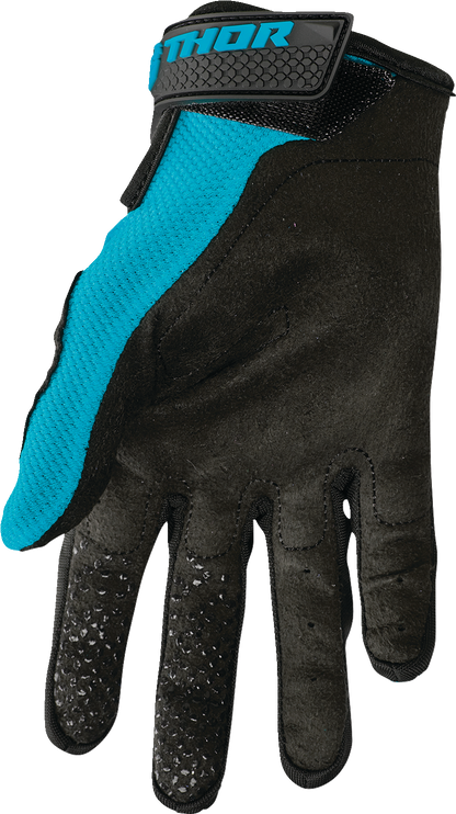 THOR Women's Sector Gloves - Aqua/Vintage White - Large 3331-0248