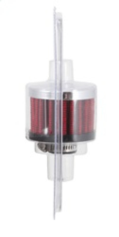 K&N Clamp On Rubber Base Crankcase Vent Filter 0.5in Flange ID 2in OD 1.5in Height 62-1330