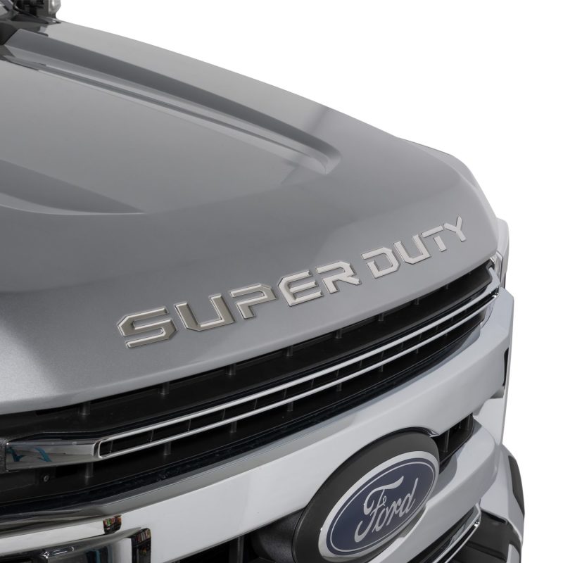 Putco 2023 Ford Super Duty Hood Lettering Ford Lettering Emblems (Stainless Steel) 55562FD