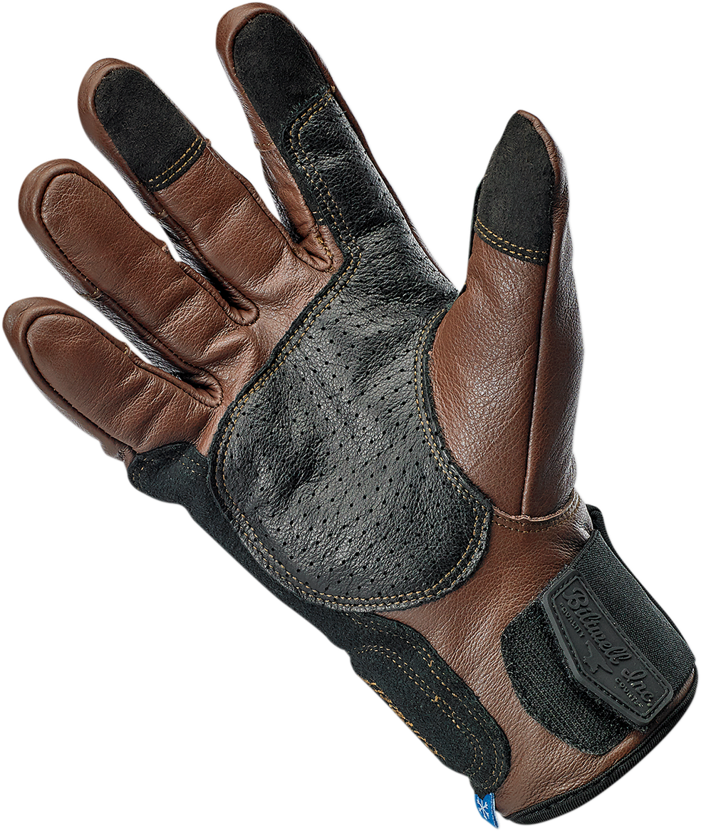 BILTWELL Belden Gloves - Chocolate/Black - Small 1505-0201-302