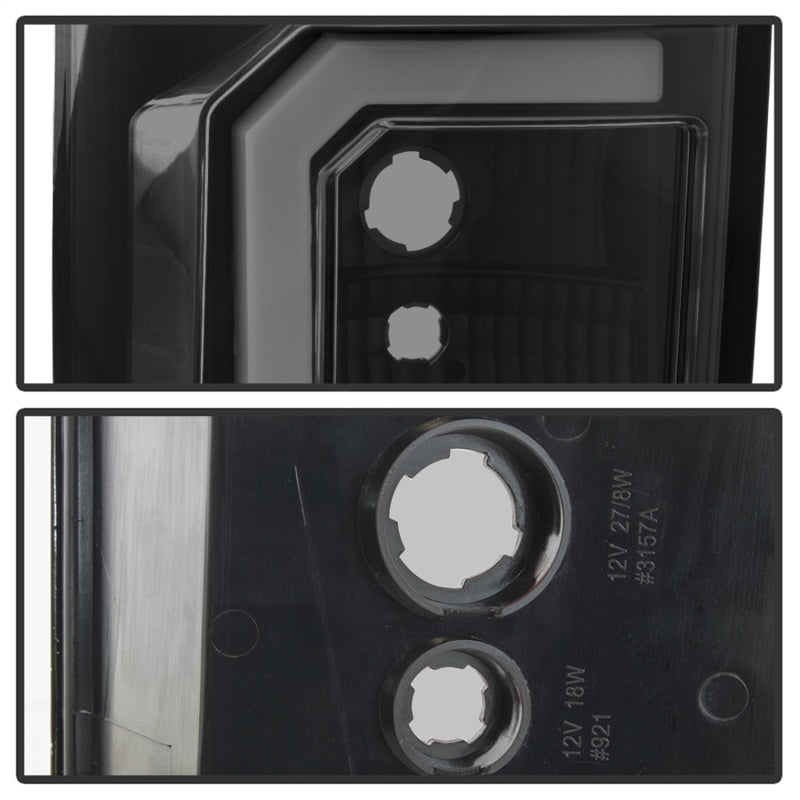 Spyder 07-13 Toyota Tundra V2 Light Bar LED Tail Lights - Smoke ALT-YD-TTU07V2-LB-BSM 5085443