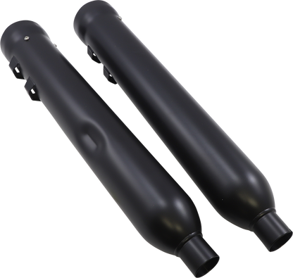 COBRA Neighbor Hater Mufflers for '95-'16 Bagger - Black 6107RB