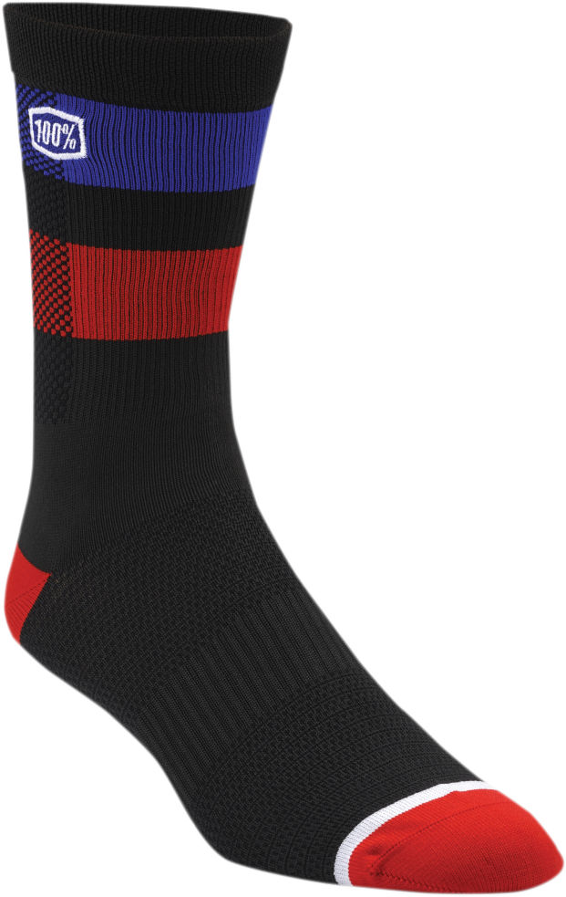 100% Flow Performance Socks - Black - Small/Medium 20049-00000