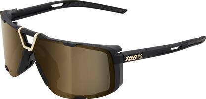 100% Eastcraft Sunglasses - Soft Tact Black - Soft Gold Mirror 61045-258-01