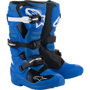 ALPINESTARS Youth Tech 7S Boots - Blue/Black/White - US 4 2015017-712-4