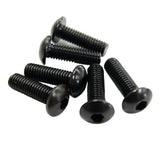 NRG Steering Wheel Screw Upgrade Kit (Flat) - Black SWS-100BK