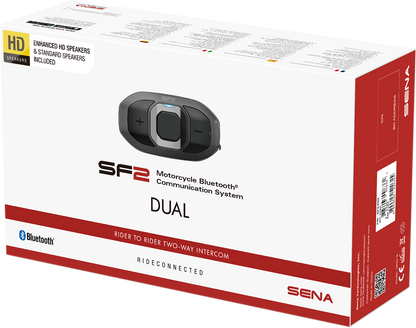 SENA SF2 Bluetooth Headset - 2-Way - Dual Speakers - Dual Pack SF2-03D-