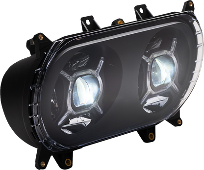 CUSTOM DYNAMICS LED Headlight - Black - Road Glide CD-RG-H-B