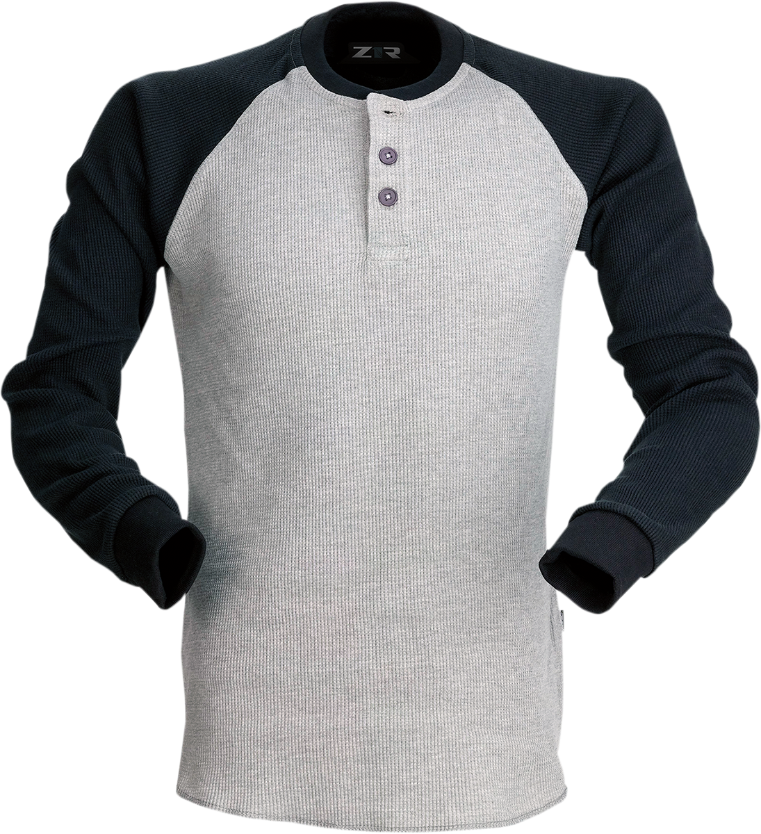 Z1R Waffle Long-Sleeve Shirt - Gray - Medium 2840-0150