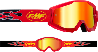 Gafas FMF Youth PowerCore - Llama - Rojo - Espejo rojo F-50055-00004 2601-3021 