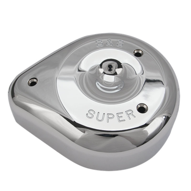 S&S Cycle Teardrop Chrome Air Cleaner Cover For S&S Super E/G Carbs 17-0378