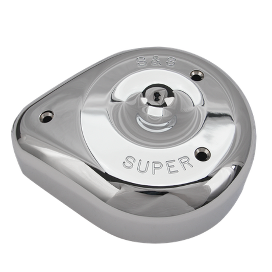 S&S Cycle Teardrop Chrome Air Cleaner Cover For S&S Super E/G Carbs 17-0378