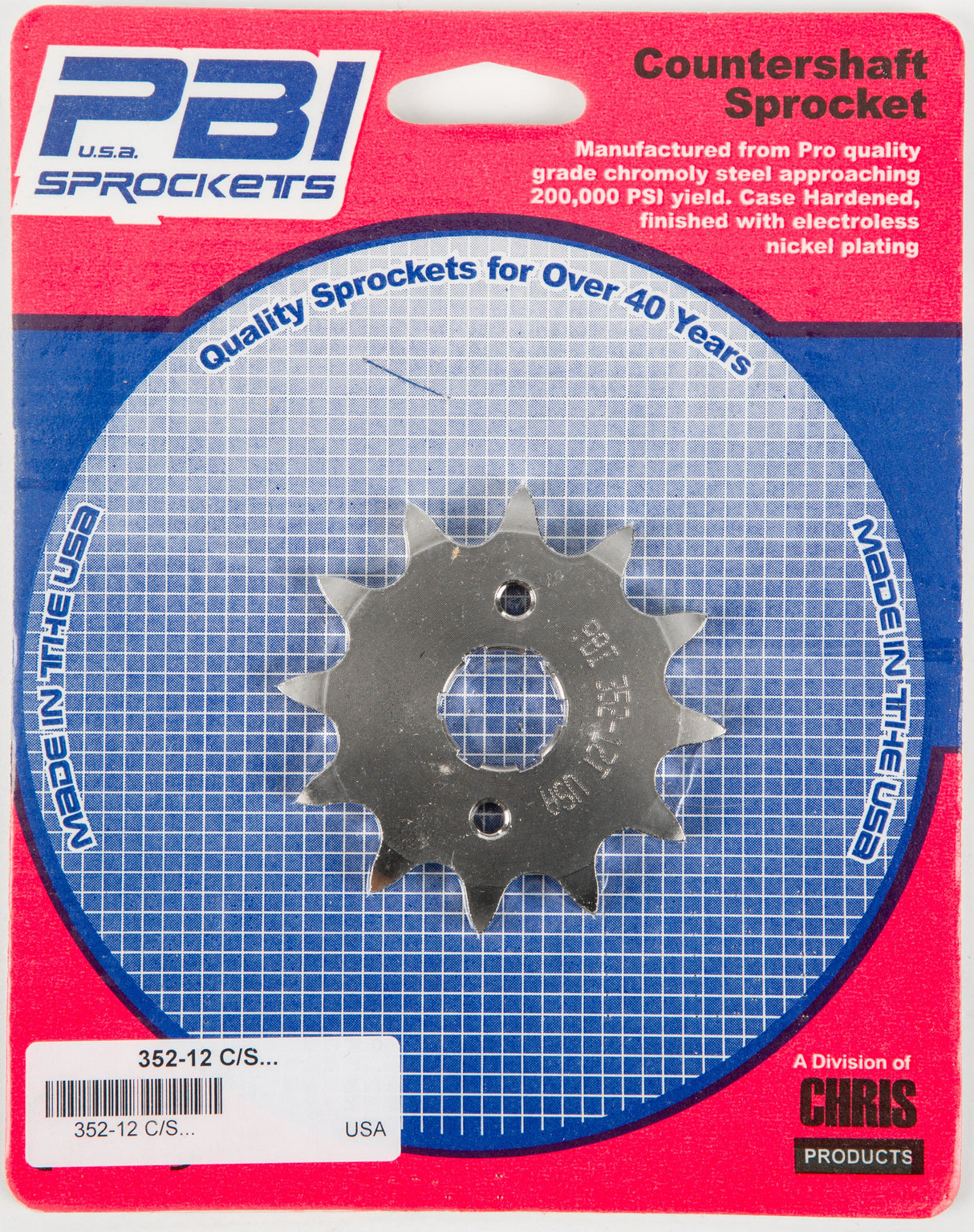 PBIFront Cs Sprocket Steel 12t-520 Hon/Yam352-12