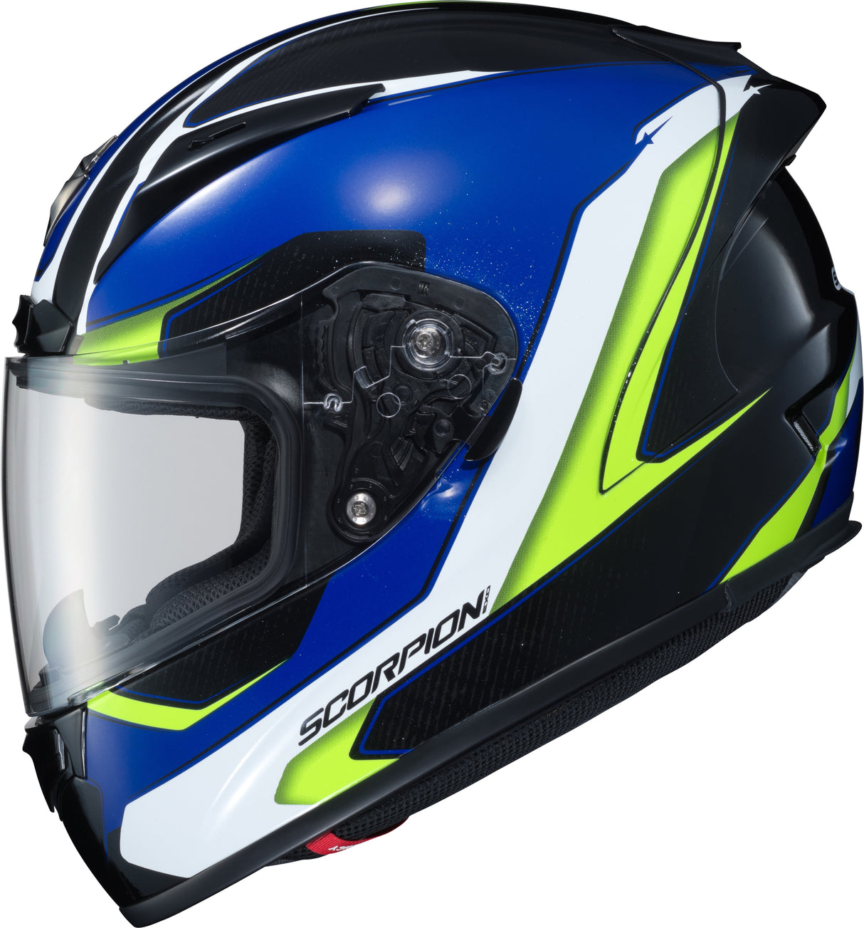 SCORPION EXO Exo-R2000 Full-Face Helmet Hypersonic Blue/Hi-Vis Sm 200-7943
