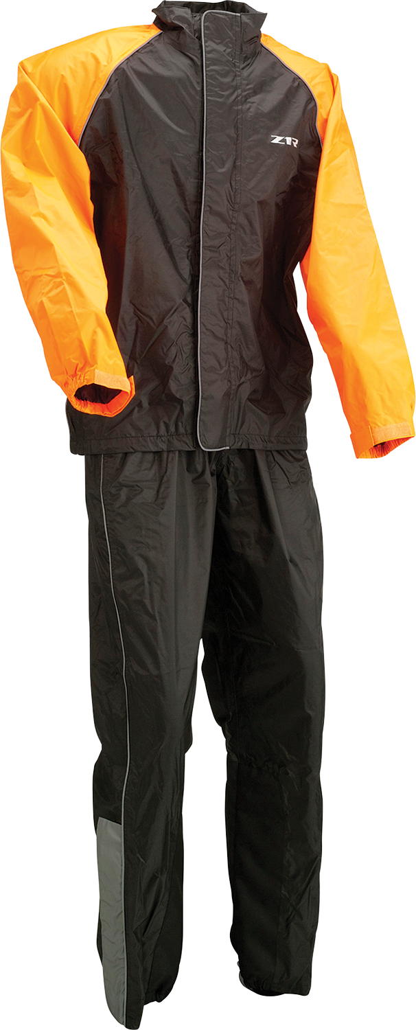 Z1R 2-Piece Rainsuit - Black/Orange - Medium 2851-0530