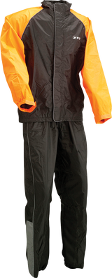 Z1R 2-Piece Rainsuit - Black/Orange - Medium 2851-0530