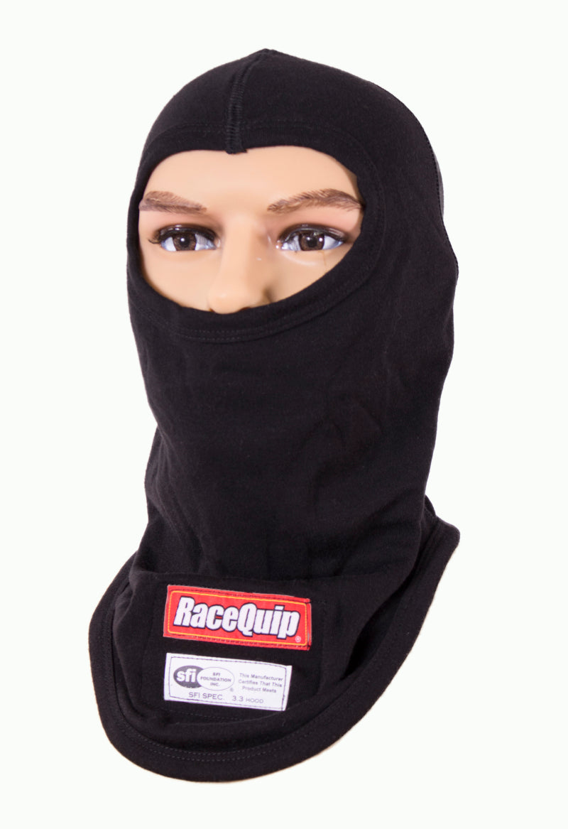 RaceQuip Black SFI 3.3 Fr Single Layer Hood 433991