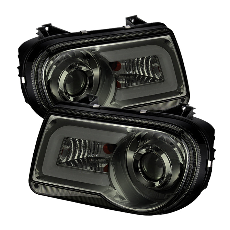 Spyder Chrysler 300C 05-10 Projector Headlights LED DRL Smoke High/Low H7 PRO-YD-C300C-DRL-SM 5075673