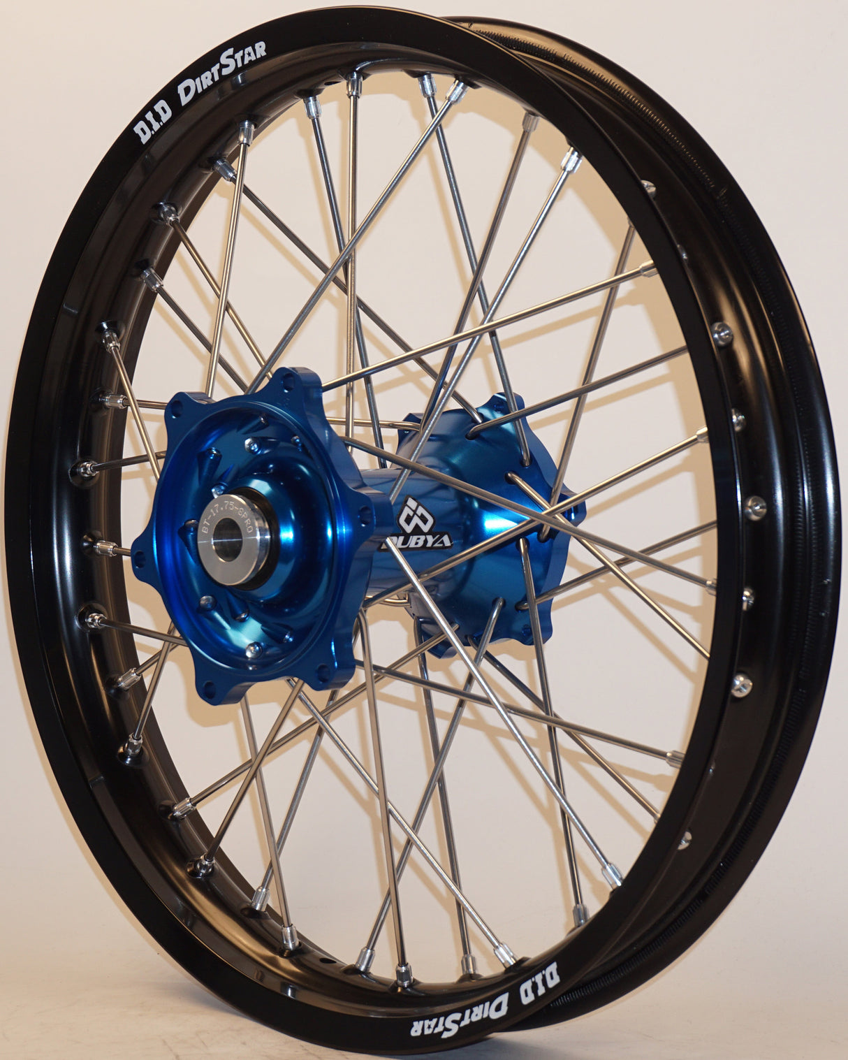 DUBYA Rear Wheel 2.15 X 18 Blue Hub Black Rim 56-4073DB