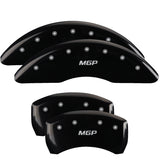 MGP 4 Caliper Covers Engraved Front 2015/Mustang Engraved Rear 2015/Bar & Pony ylw finish black ch 10202SMB2YL