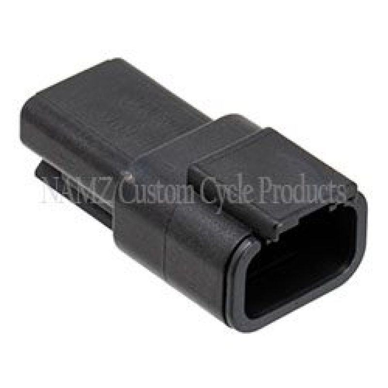 NAMZ Deutsch DTM 3-Position Receptacle w/3 Stamped Terminals & Wedgelock - Black (HD 74103-98BK) MDR-3B