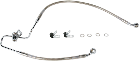 DRAG SPECIALTIES Brake Line - Rear - Stainless Steel 660320