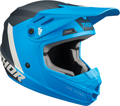 THOR Youth Sector Helmet - Chev - Blue/Light Gray - Medium 0111-1476