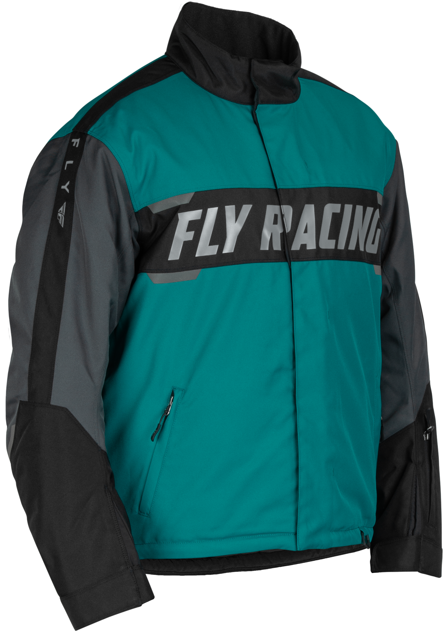 FLY RACING Outpost Jacket Black/Teal/Orange 2x 470-55012X