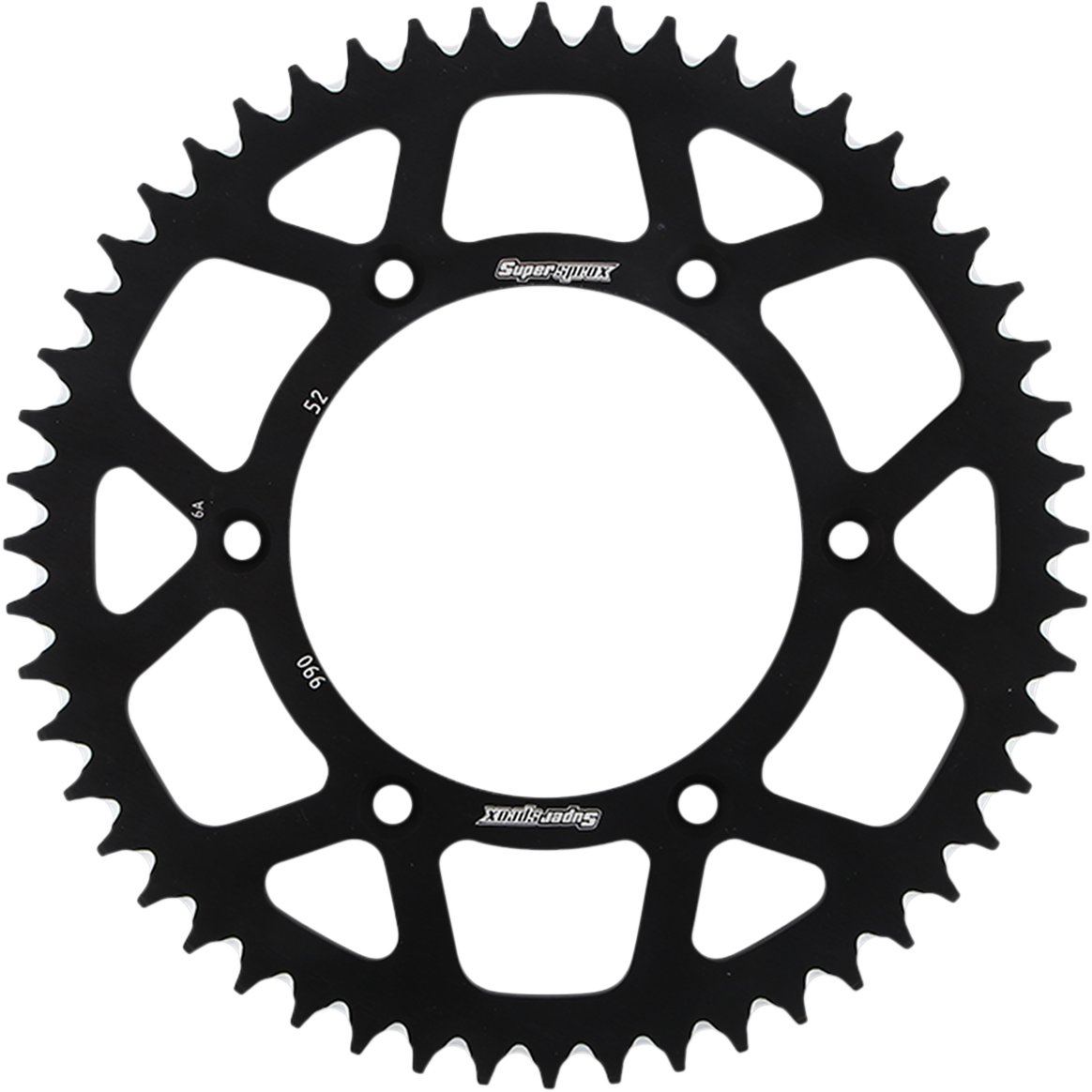 SUPERSPROX Rear Sprocket - Black - KTM/Husqvarna/Husaberg - 52 Tooth RAL-990-52-BLK