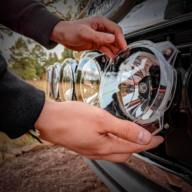 KC HiLiTES 6in. Light Shield for Gravity Pro6 LED Lights (Single) - Clear 5118