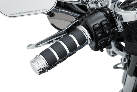KURYAKYN Grips - ISO® - Three-Piece - Chrome 6780
