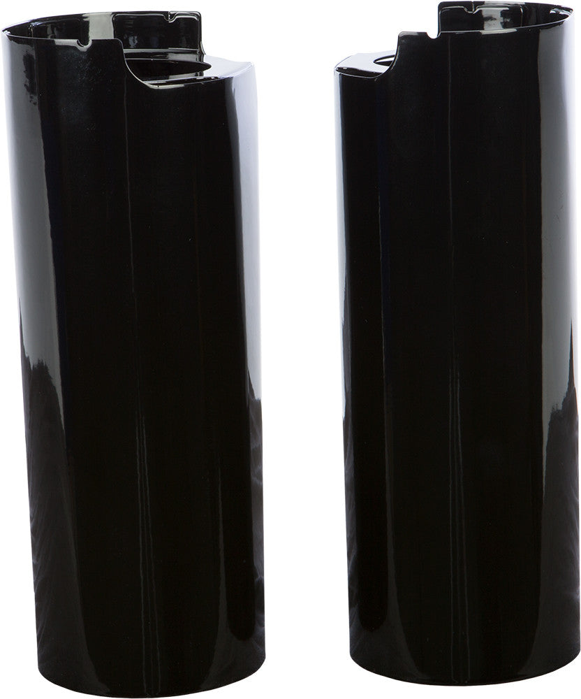 HARDDRIVE Uppr Fork Tube Covers Black+2" Touring 14-Up 302606