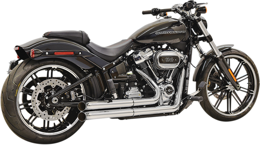 BASSANI XHAUST Pro Street Exhaust - Chrome - '18+ Softail 1S34D