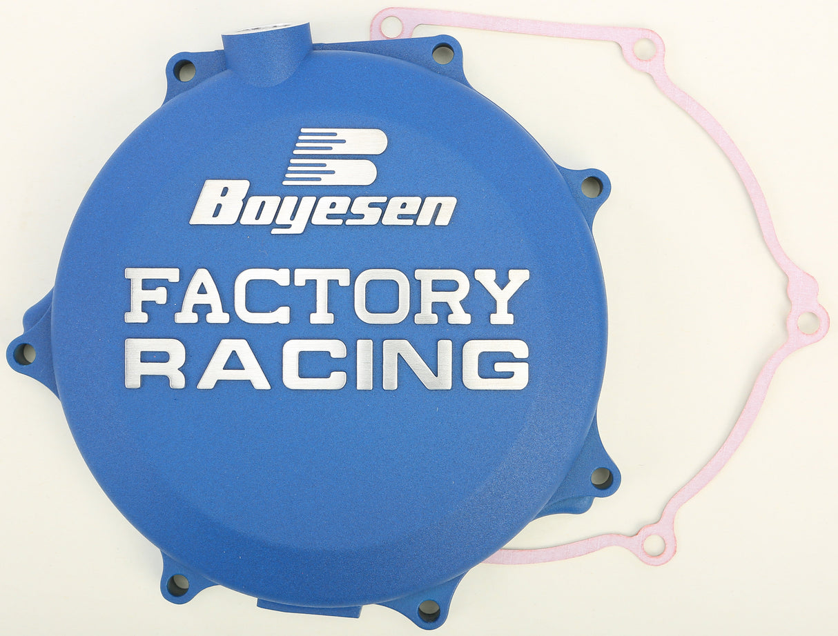 BOYESEN Factory Racing Clutch Cover Blue CC-18L