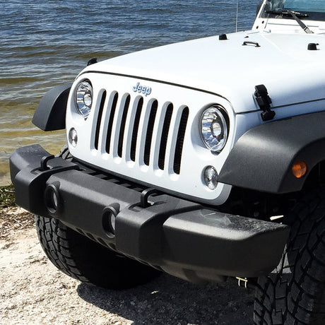 KC HiLiTES 07-18 Jeep JK (Not for Rubicon/Sahara) 7in. Gravity LED Pro DOT Headlight (Pair Pack Sys) 42341