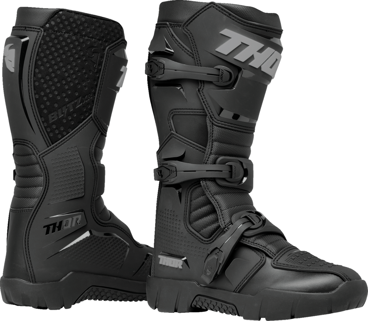 THOR Blitz XR Trail Boots - Black/Gray - Size 13 3410-3133