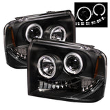 Spyder Ford F250/350/450 Super Duty 05-07 Projector Headlights LED Halo- LED Blk PRO-YD-FS05-HL-BK 5010544