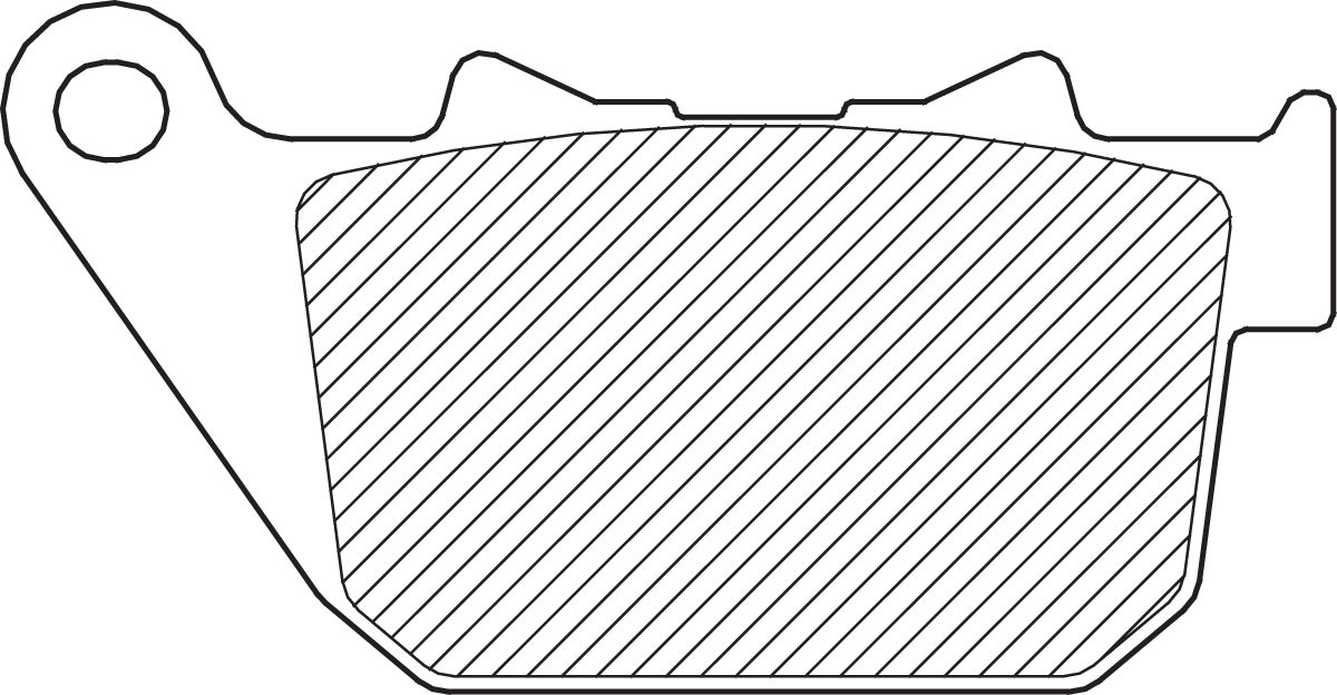 DRAG SPECIALTIES Pastillas de freno semimetálicas - Traseras 16-0918SCP