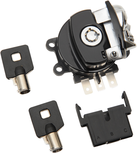 DRAG SPECIALTIES Ignition Switch - Skull - Black 21-0209GBSKD