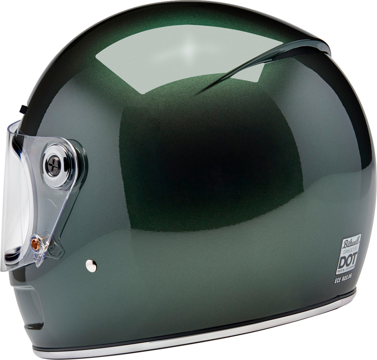 BILTWELL Gringo SV Helmet - Metallic Sierra Green - Small 1006-324-502