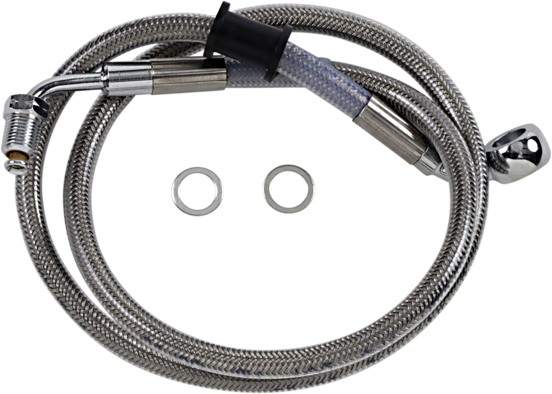 DRAG SPECIALTIES Brake Line - +8" - Stainless Steel - '18-'21 Softail 618604-8