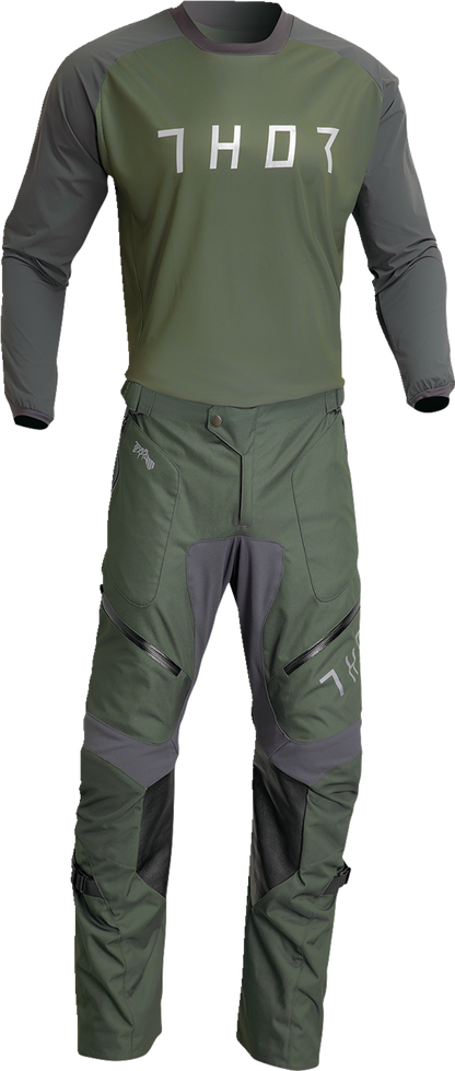 THOR Terrain Jersey - Army/Charcoal - XL 2910-7169